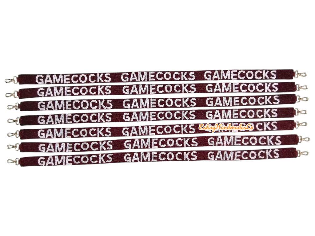 Beaded Game Day Strap – Gamecocks | Handmade