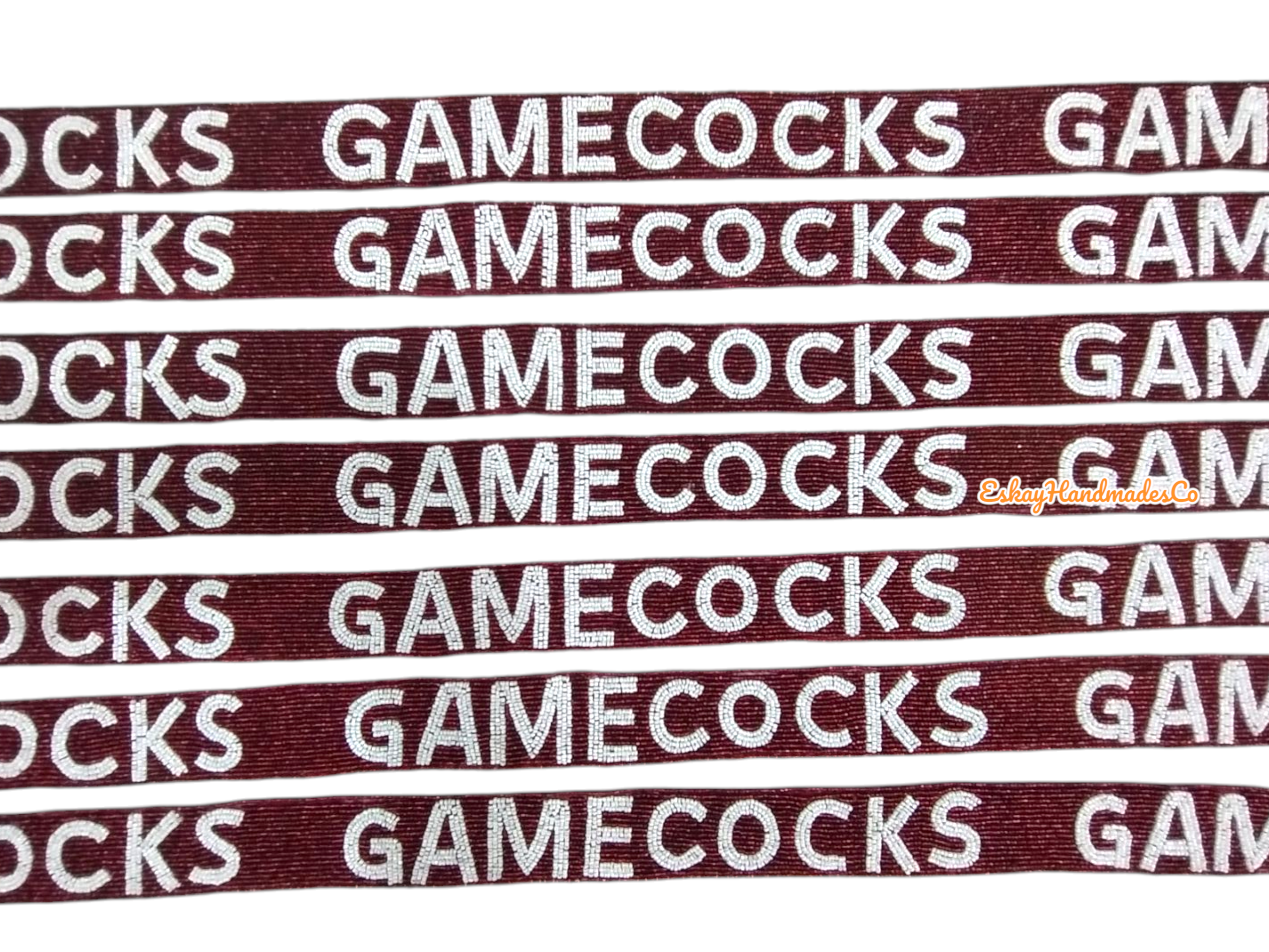 Beaded Game Day Strap – Gamecocks | Handmade