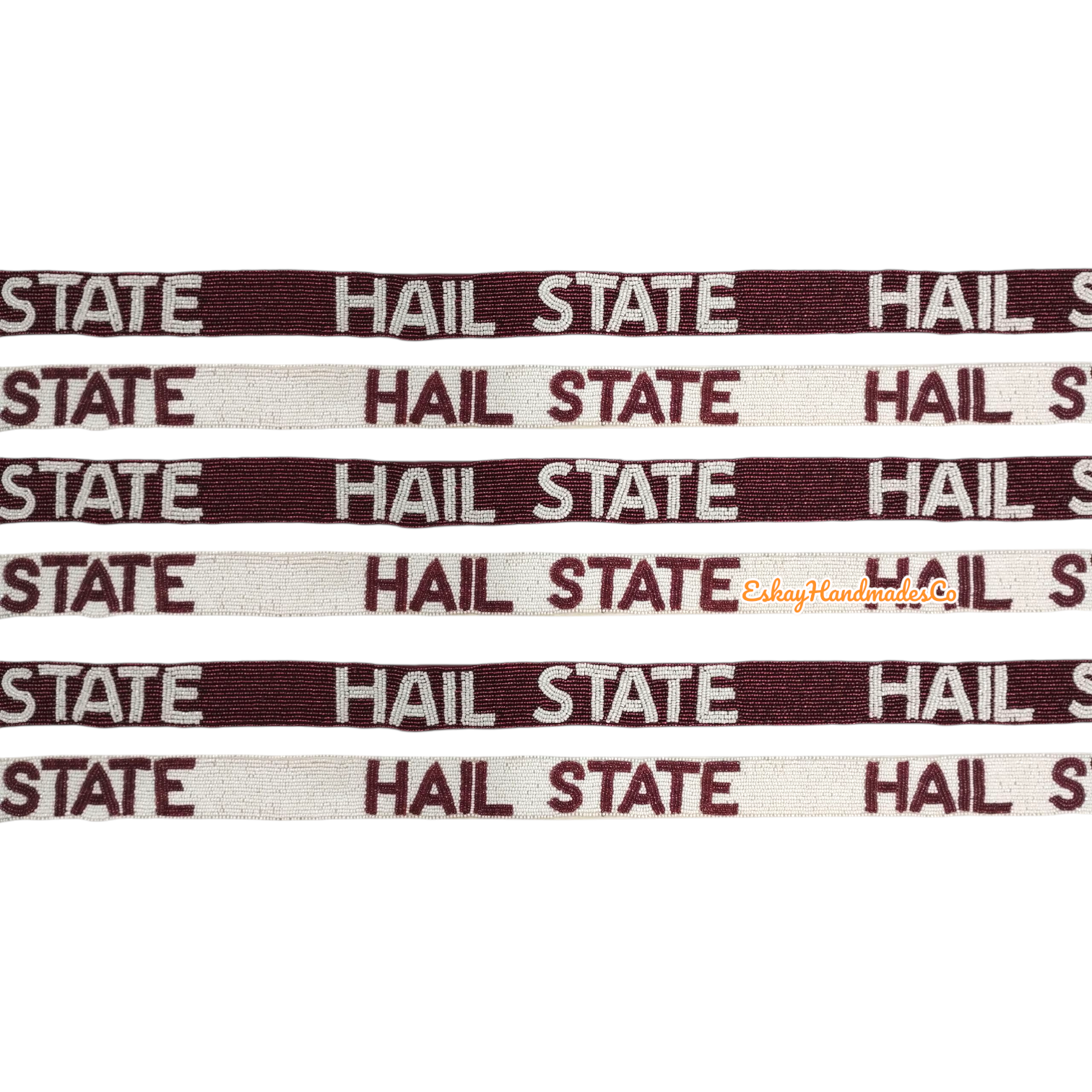 Beaded Game Day Strap – Hail State | Handmade