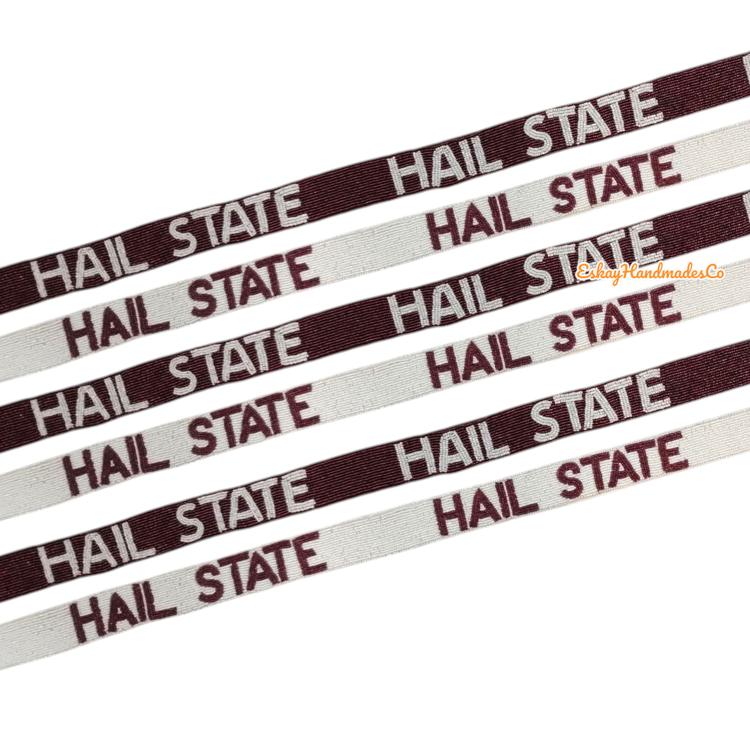 Beaded Game Day Strap – Hail State | Handmade
