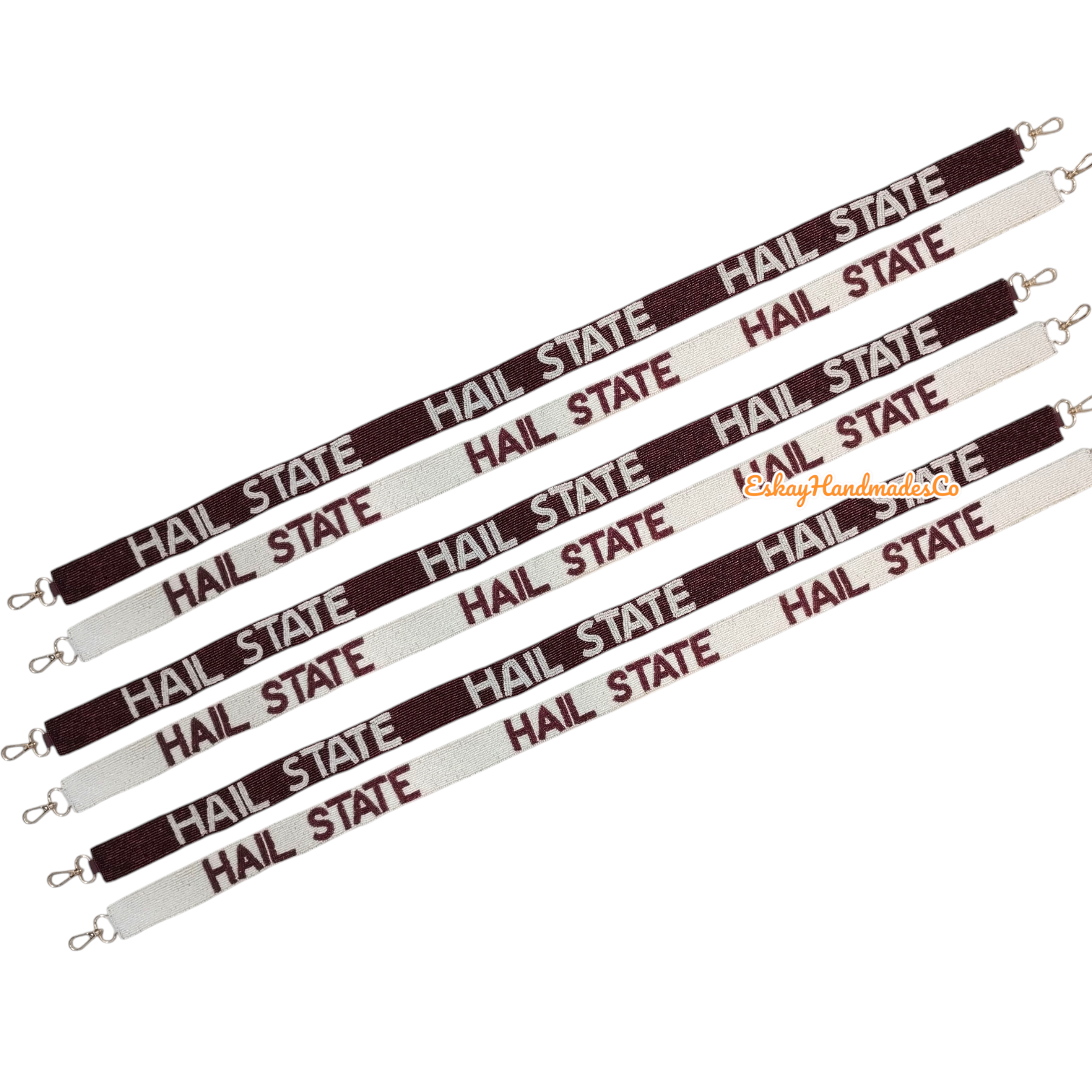 Beaded Game Day Strap – Hail State | Handmade