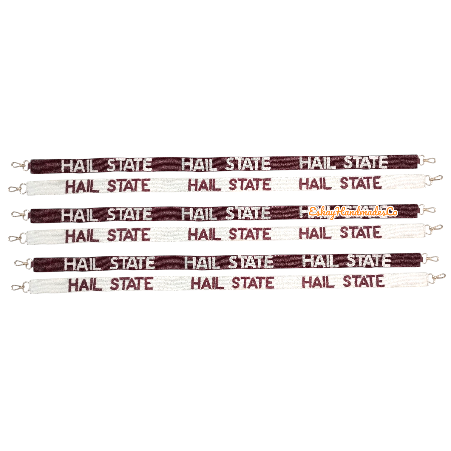 Beaded Game Day Strap – Hail State | Handmade