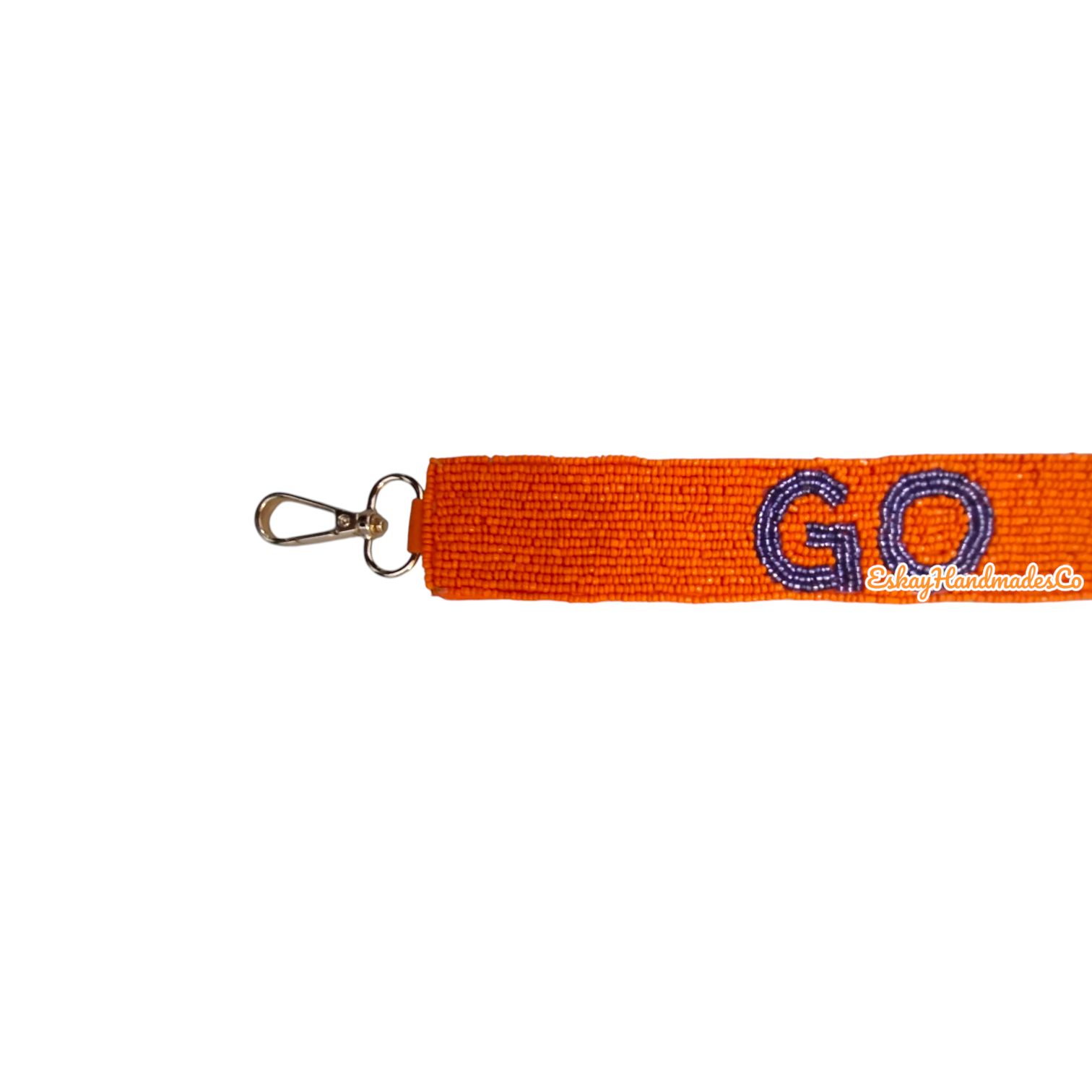 Beaded Game Day Strap – Go Tigers | Handmade