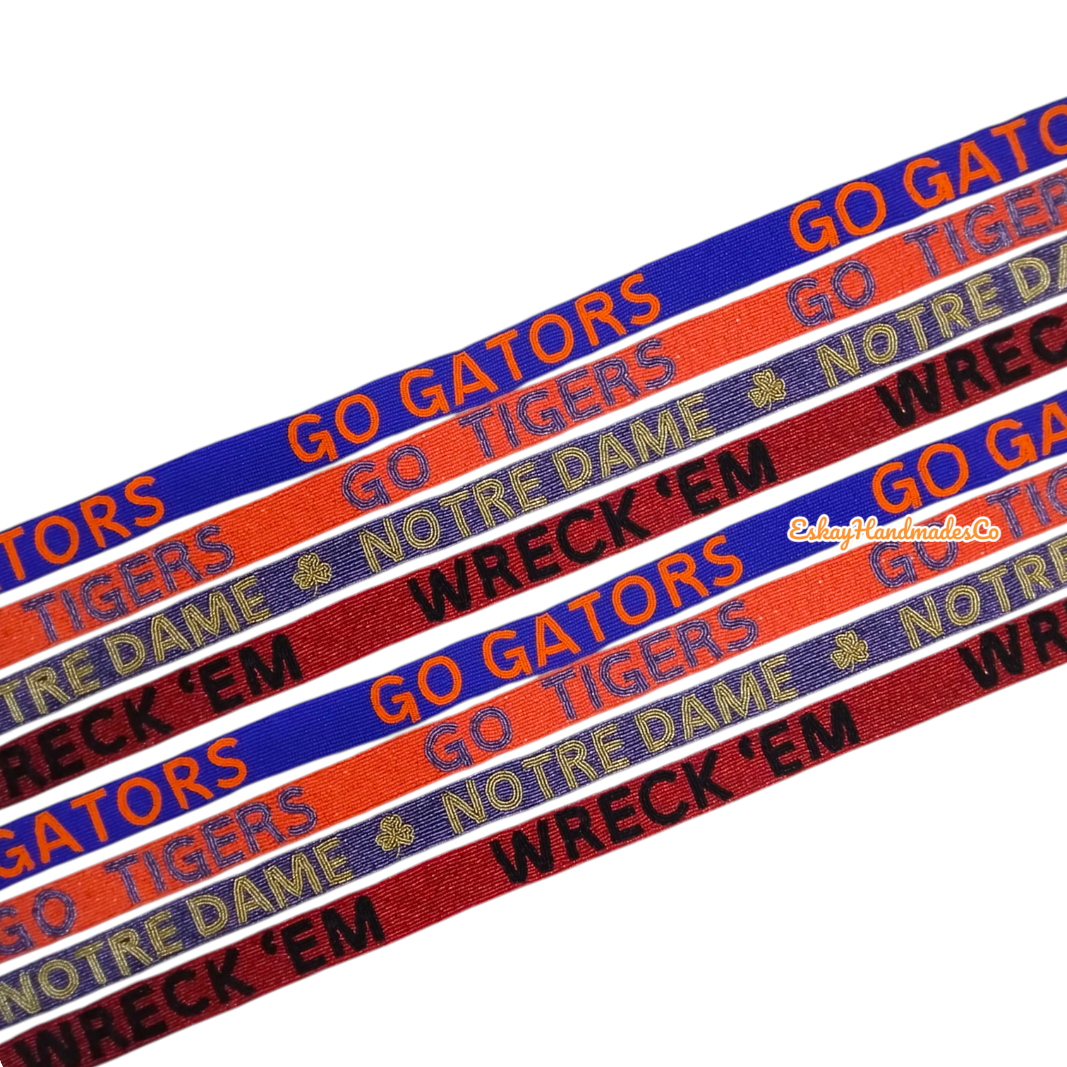Beaded Game Day Strap – Go Gators, Go Tigers, Norte Dame, Wreck Em  | Handmade
