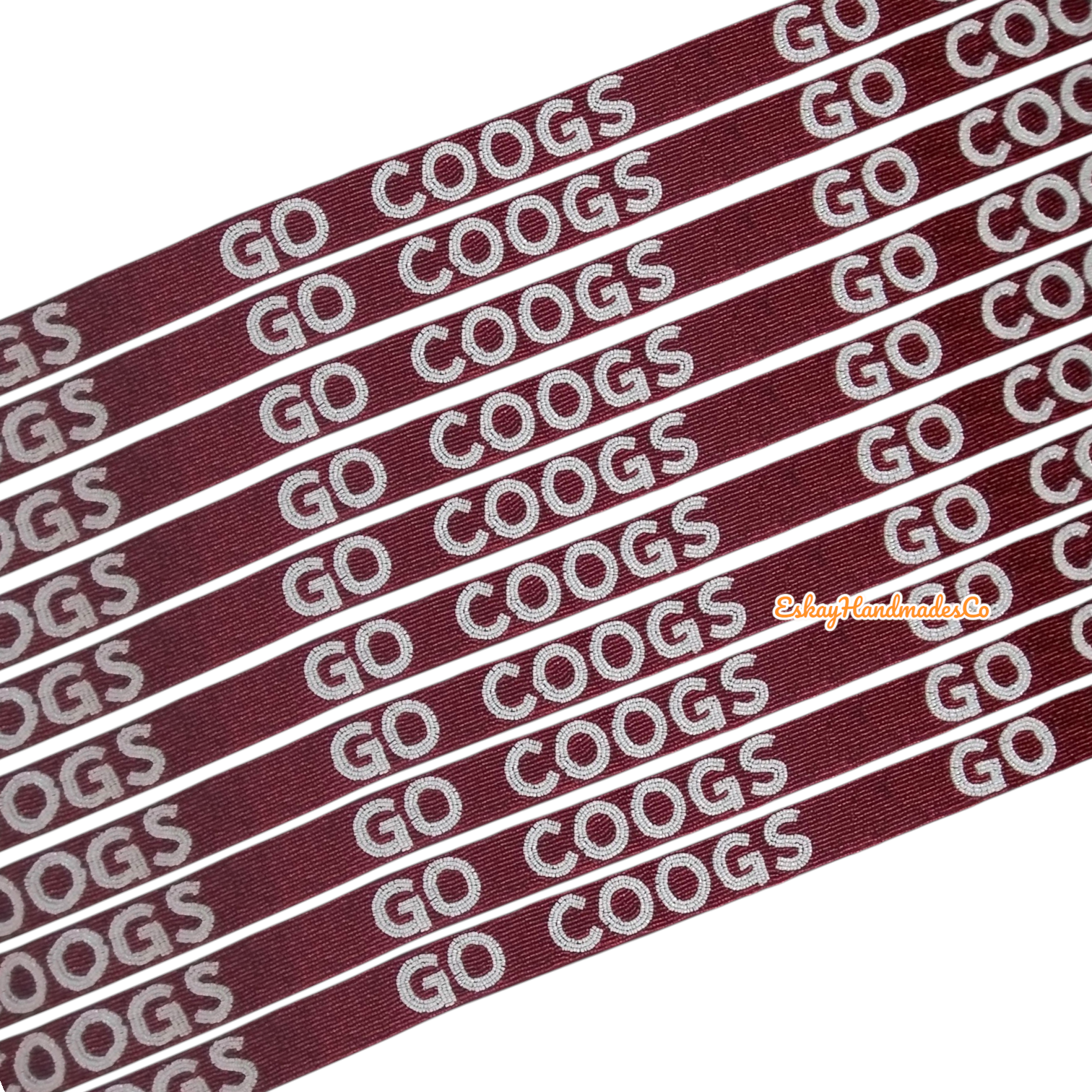 Beaded Game Day Strap – Go Coogs | Handmade