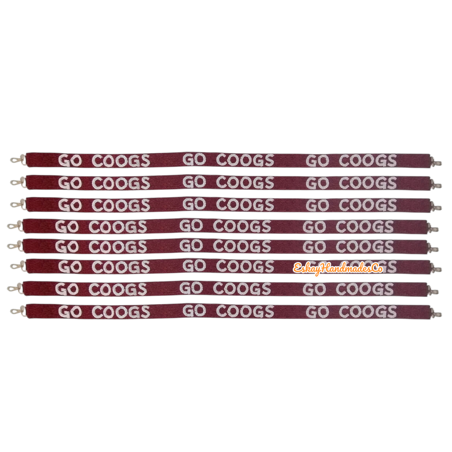 Beaded Game Day Strap – Go Coogs | Handmade